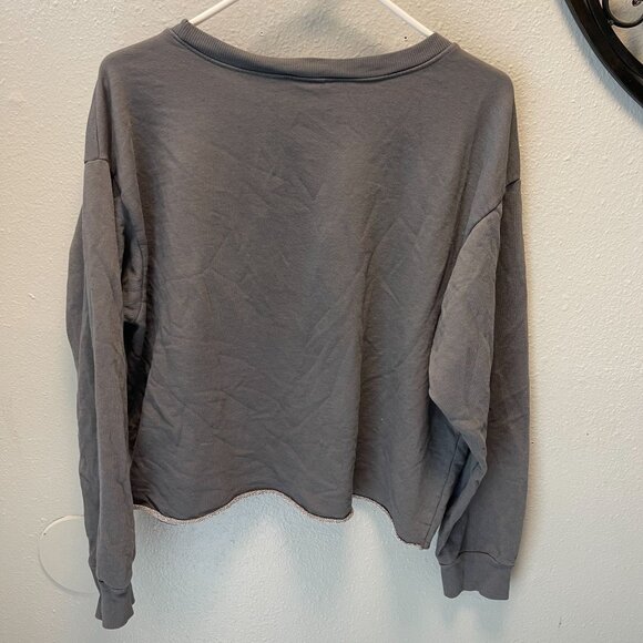 Love Vintage Tiger Graphic Cropped Sweatshirt Large nwot - Picture 7 of 10